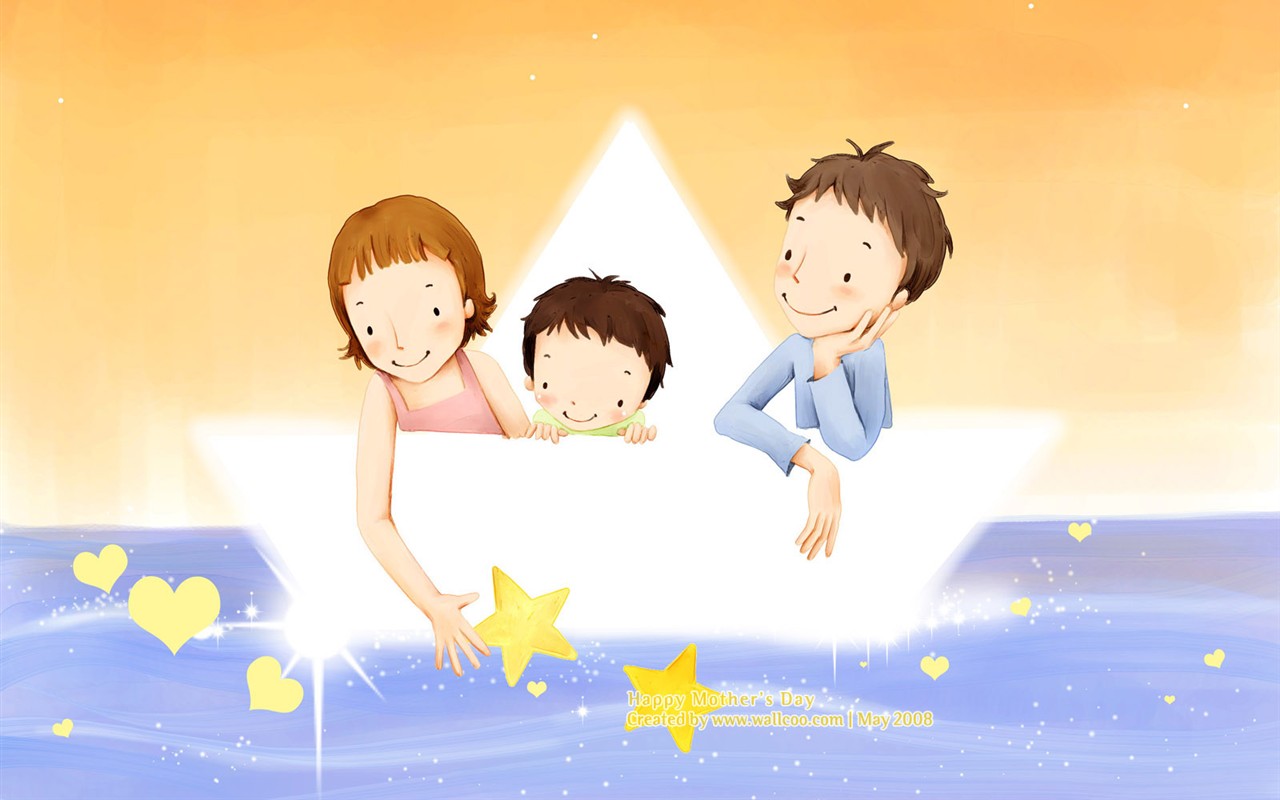 Mother's Day Thema des südkoreanischen Illustrator Tapete #7 - 1280x800