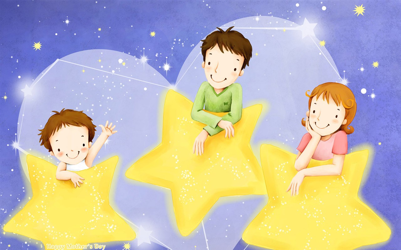 Mother's Day theme of South Korean illustrator wallpaper #13 - 1280x800