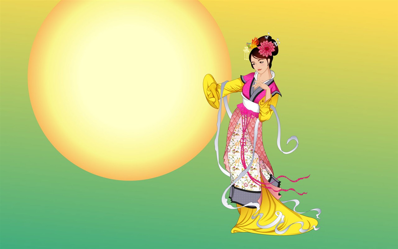 嫦娥奔月中秋節精美壁紙 #12 - 1280x800