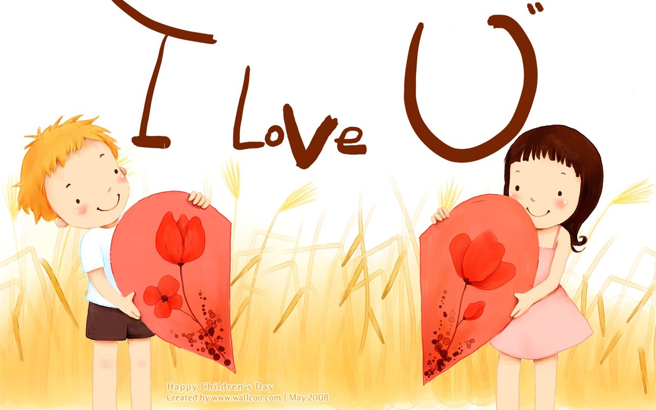 Lovely Children's Day wallpaper illustrator #3 - 1280x800