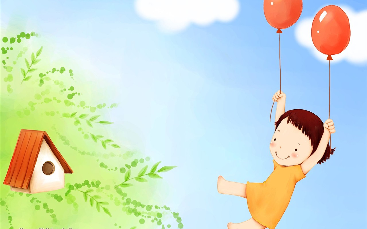 Lovely Children's Day wallpaper illustrator #6 - 1280x800