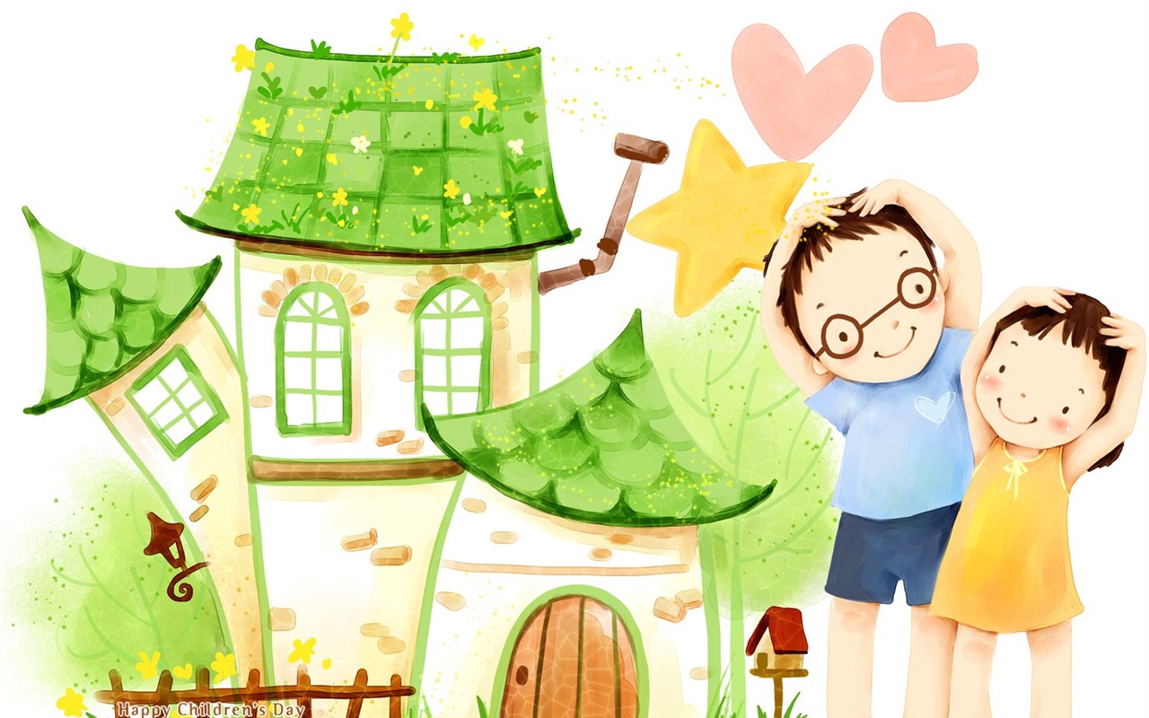 Krásný Den dětí wallpaper ilustrátor #23 - 1280x800