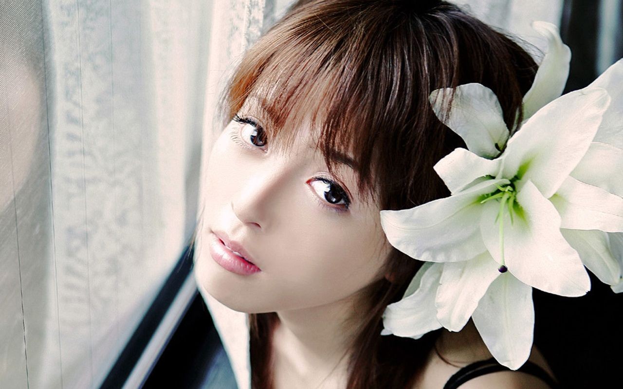 日本美女釋由美子壁紙 #1 - 1280x800
