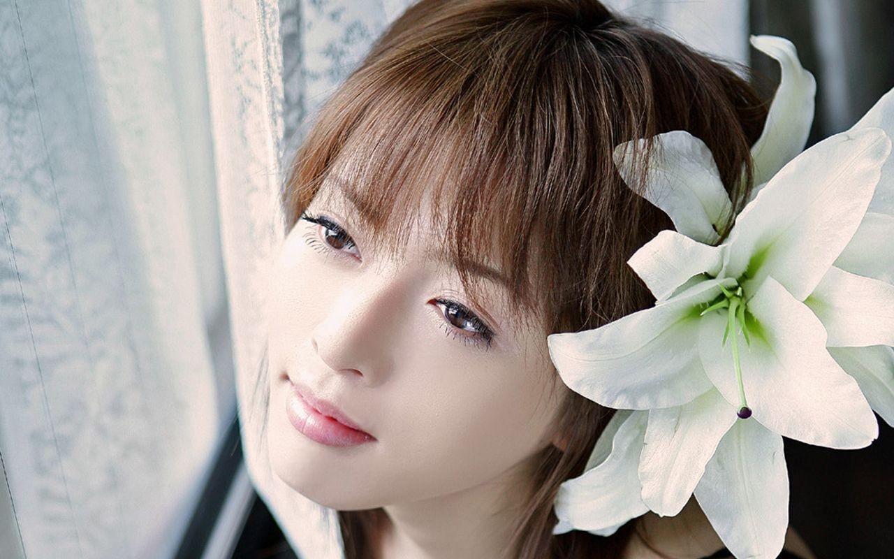日本美女釋由美子壁紙 #11 - 1280x800