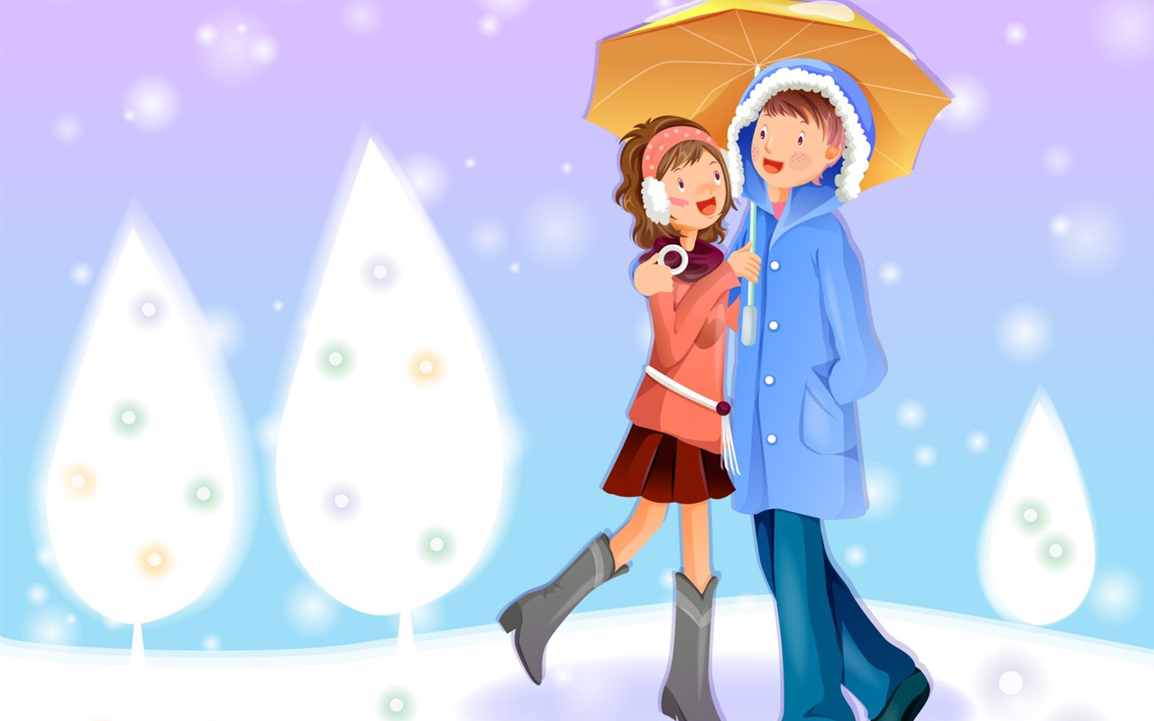 Christmas Winter Wallpaper chapter of Vector #22 - 1280x800