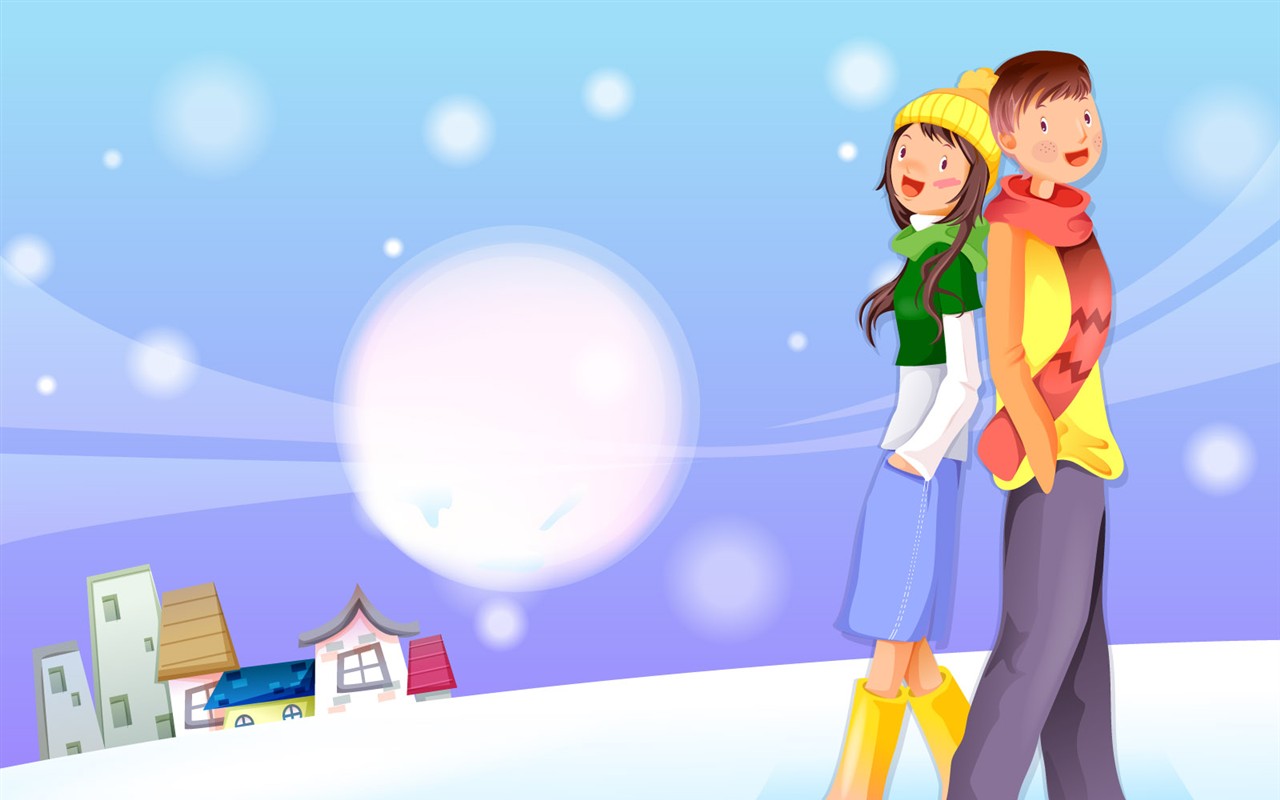 Christmas Winter Wallpaper chapter of Vector #26 - 1280x800