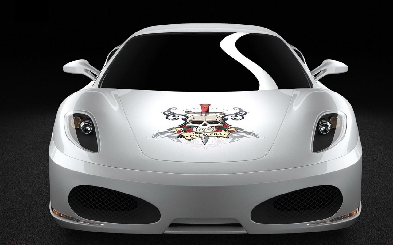 Ferrari F430 White Skull Fondos de pantalla #1 - 1280x800