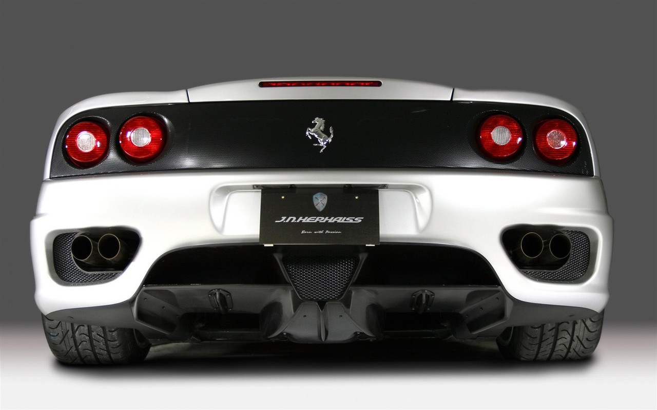 화이트 해골 페라리 F430 배경 화면 #3 - 1280x800