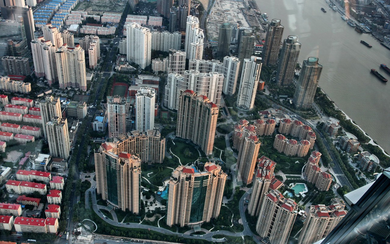 Metropolis - Shanghai dojem (Minghu Metasequoia práce) #13 - 1280x800