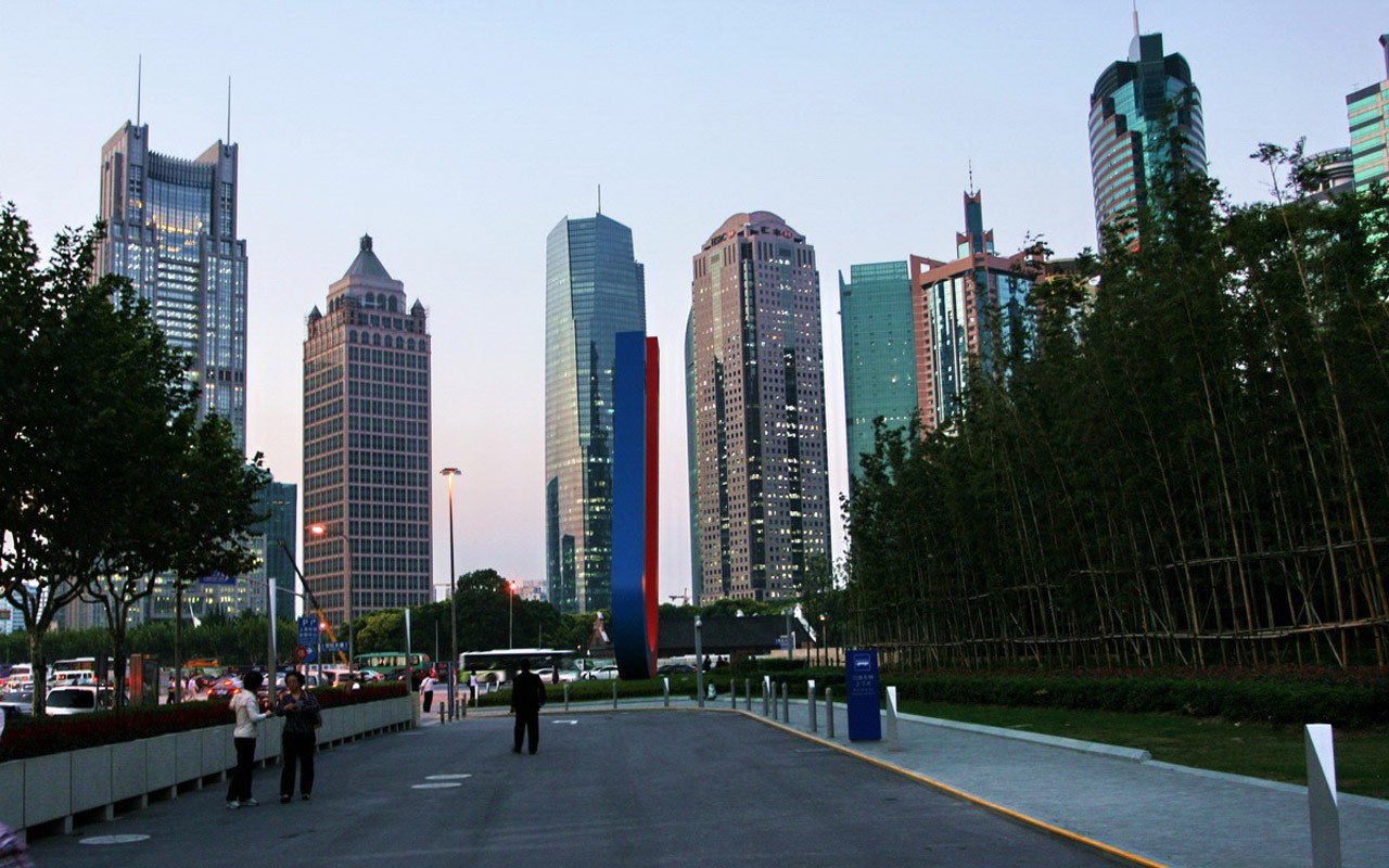 Metropolis - Shanghai Impression (Minghu Metasequoia works) #16 - 1280x800