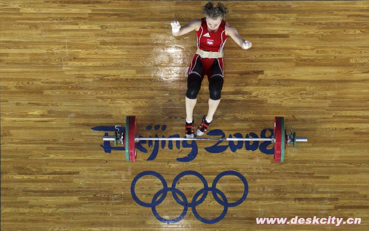 Beijing Olympics Wallpaper Gewichtheben #5 - 1280x800