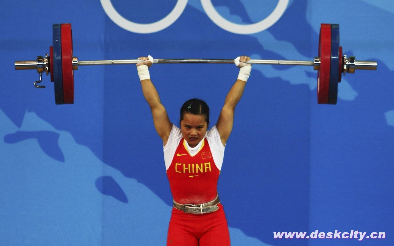 Beijing Olympics Wallpaper Gewichtheben #9 - 1280x800