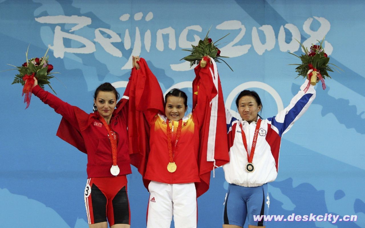 Beijing Olympics Wallpaper Gewichtheben #11 - 1280x800