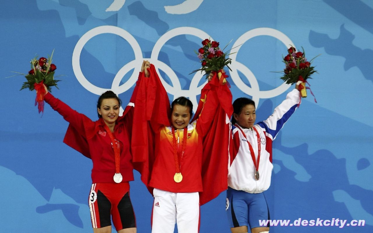 Beijing Olympics Wallpaper Gewichtheben #13 - 1280x800
