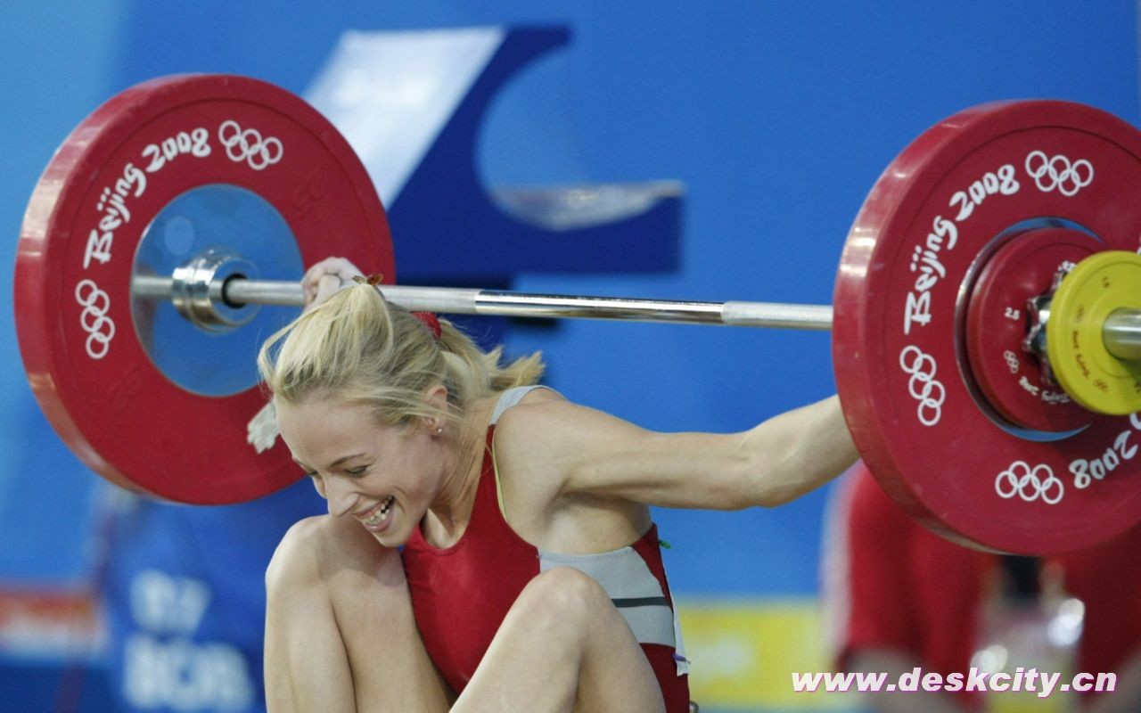 Beijing Olympics Wallpaper Gewichtheben #14 - 1280x800