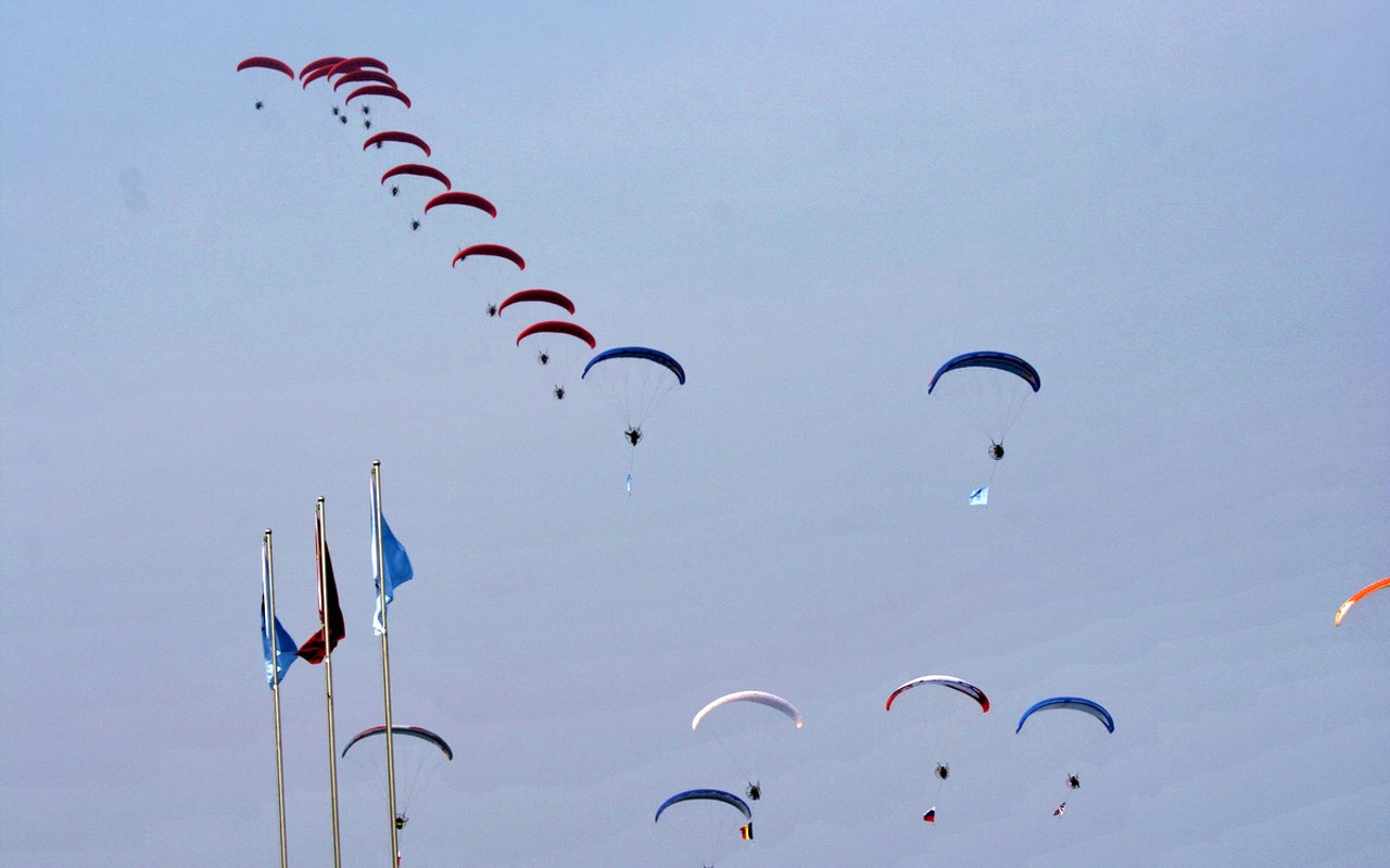 International Air Sports Festival Pohled (Minghu Metasequoia práce) #7 - 1280x800