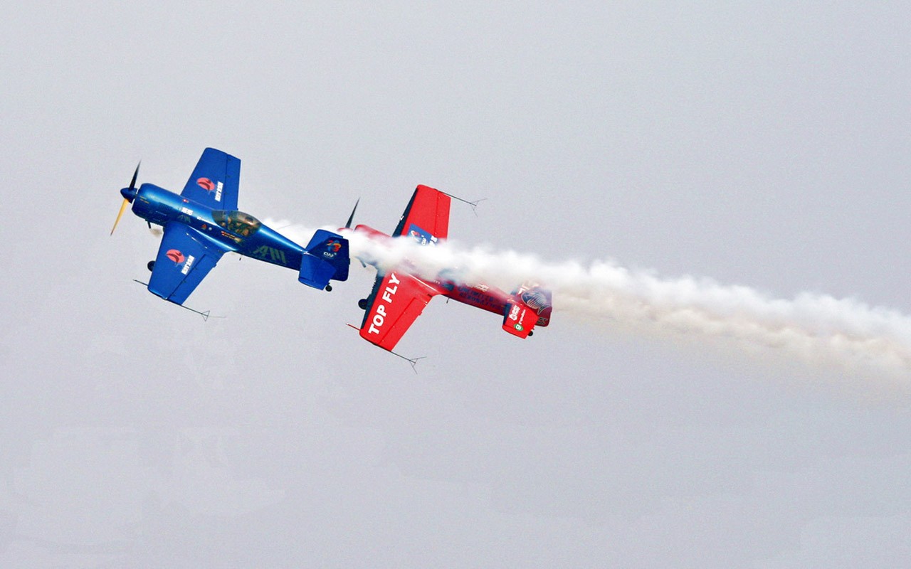 International Air Sports Festival Pohled (Minghu Metasequoia práce) #17 - 1280x800