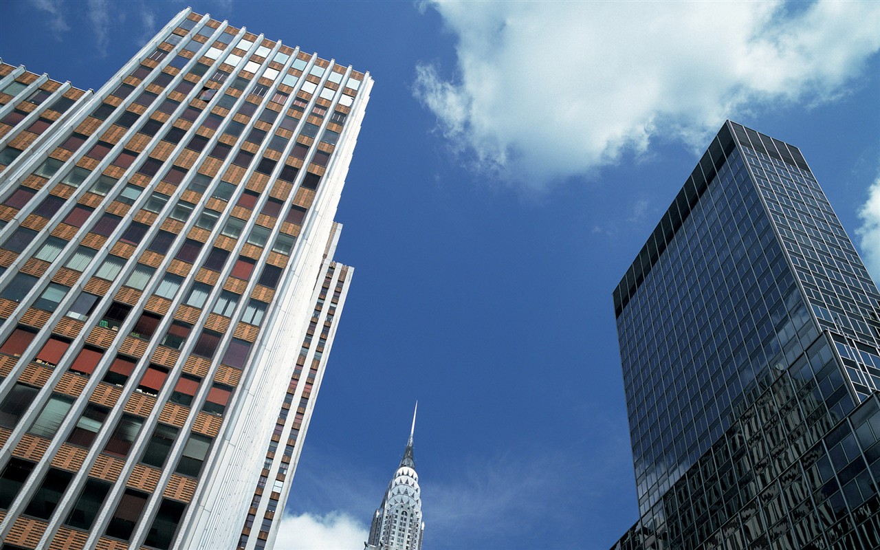 rušný město New York Stavební #4 - 1280x800