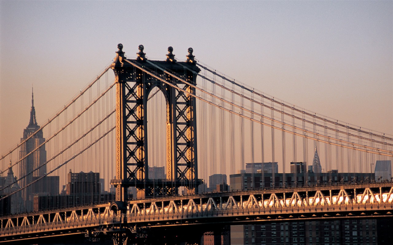 rušný město New York Stavební #7 - 1280x800
