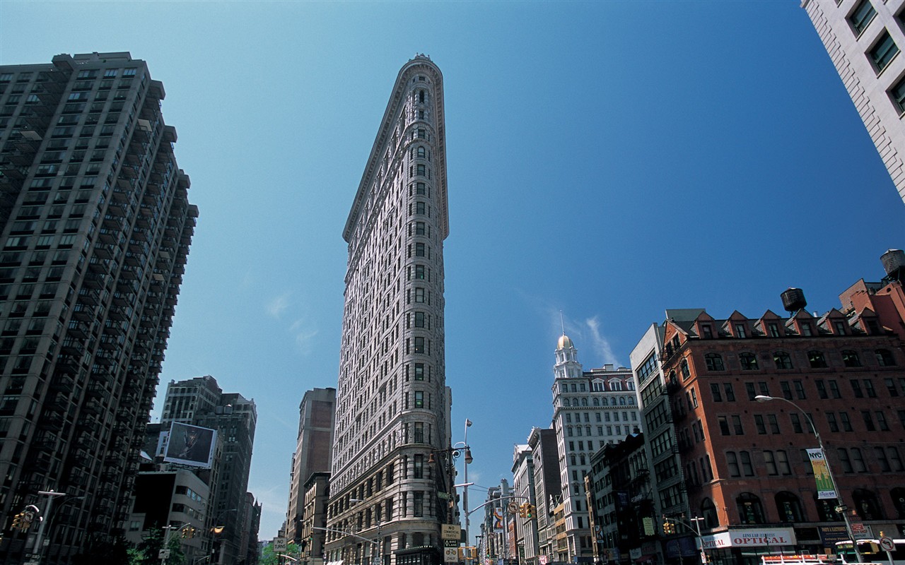 뉴욕 빌딩의 도시들로 붐비 #8 - 1280x800