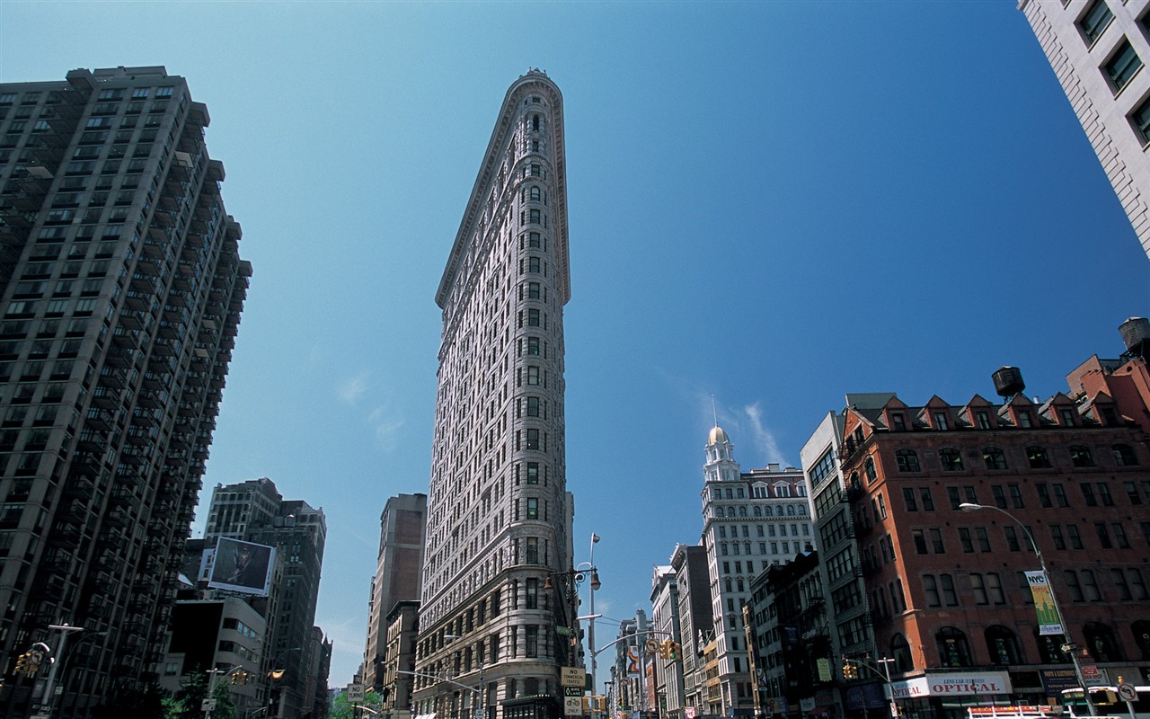 rušný město New York Stavební #8 - 1280x800