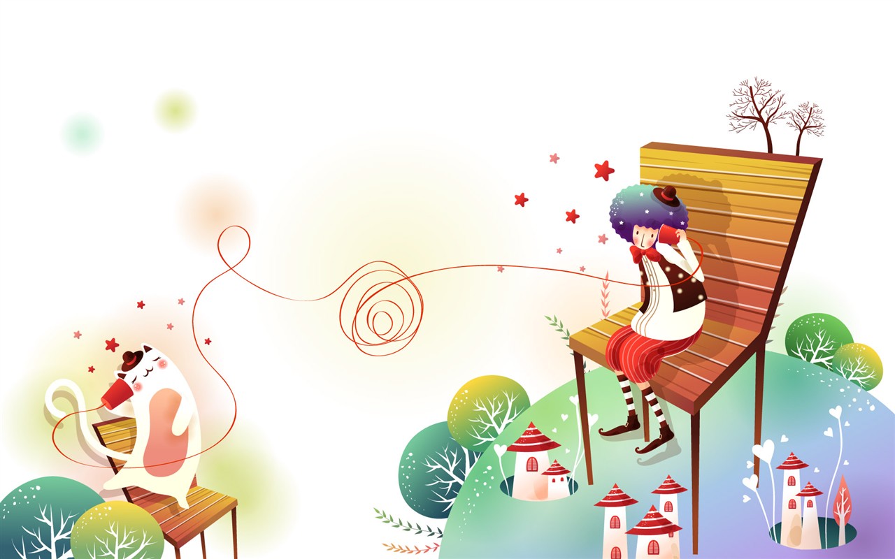 夢幻童話 卡通壁紙 #35 - 1280x800
