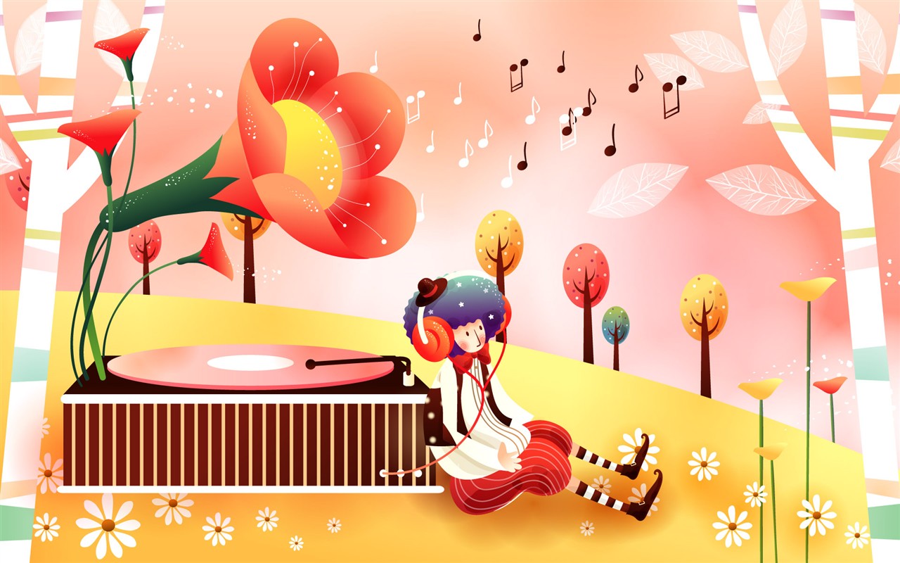 夢幻童話 卡通壁紙 #40 - 1280x800