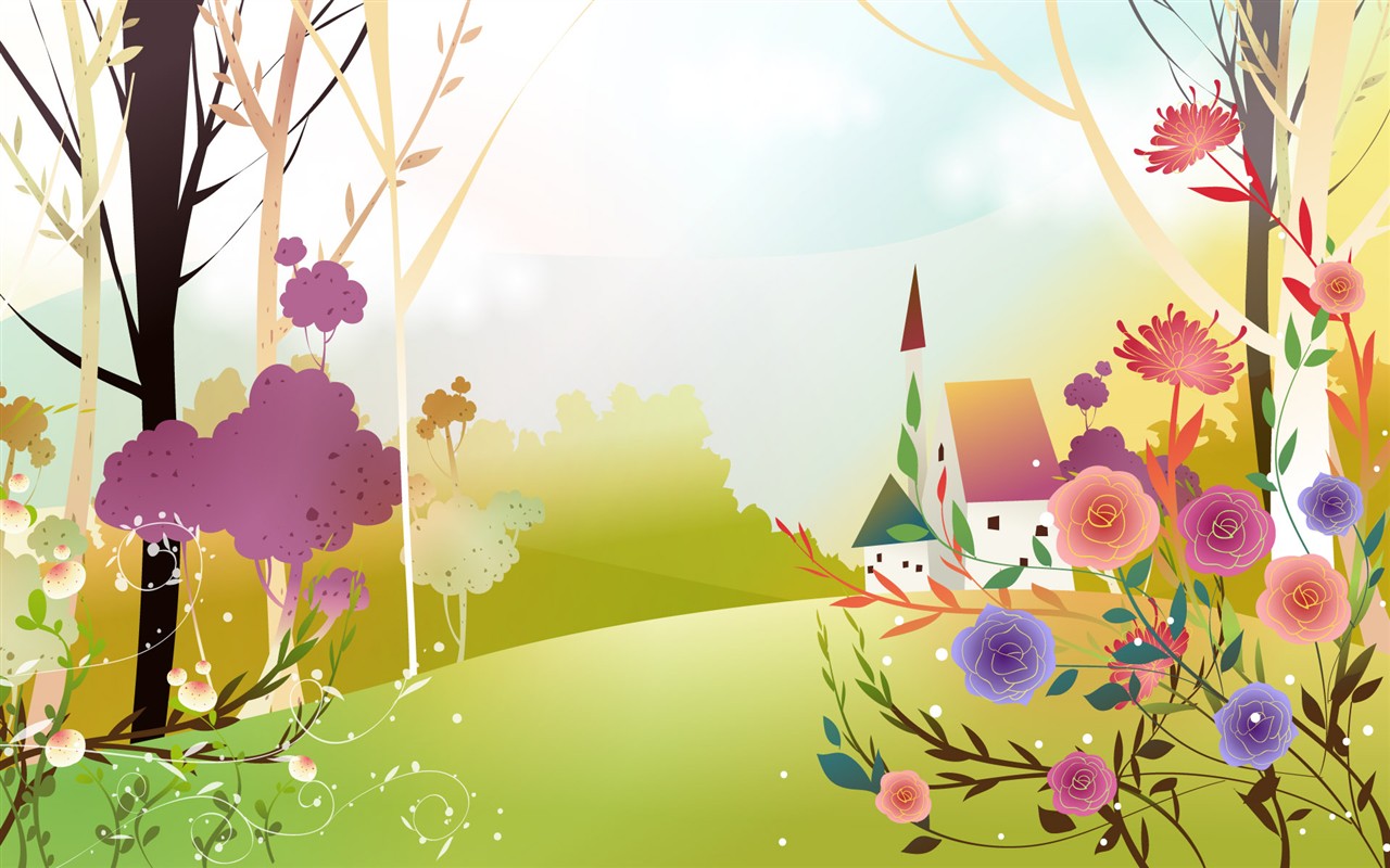 Spring Vector Wallpaper #9 - 1280x800