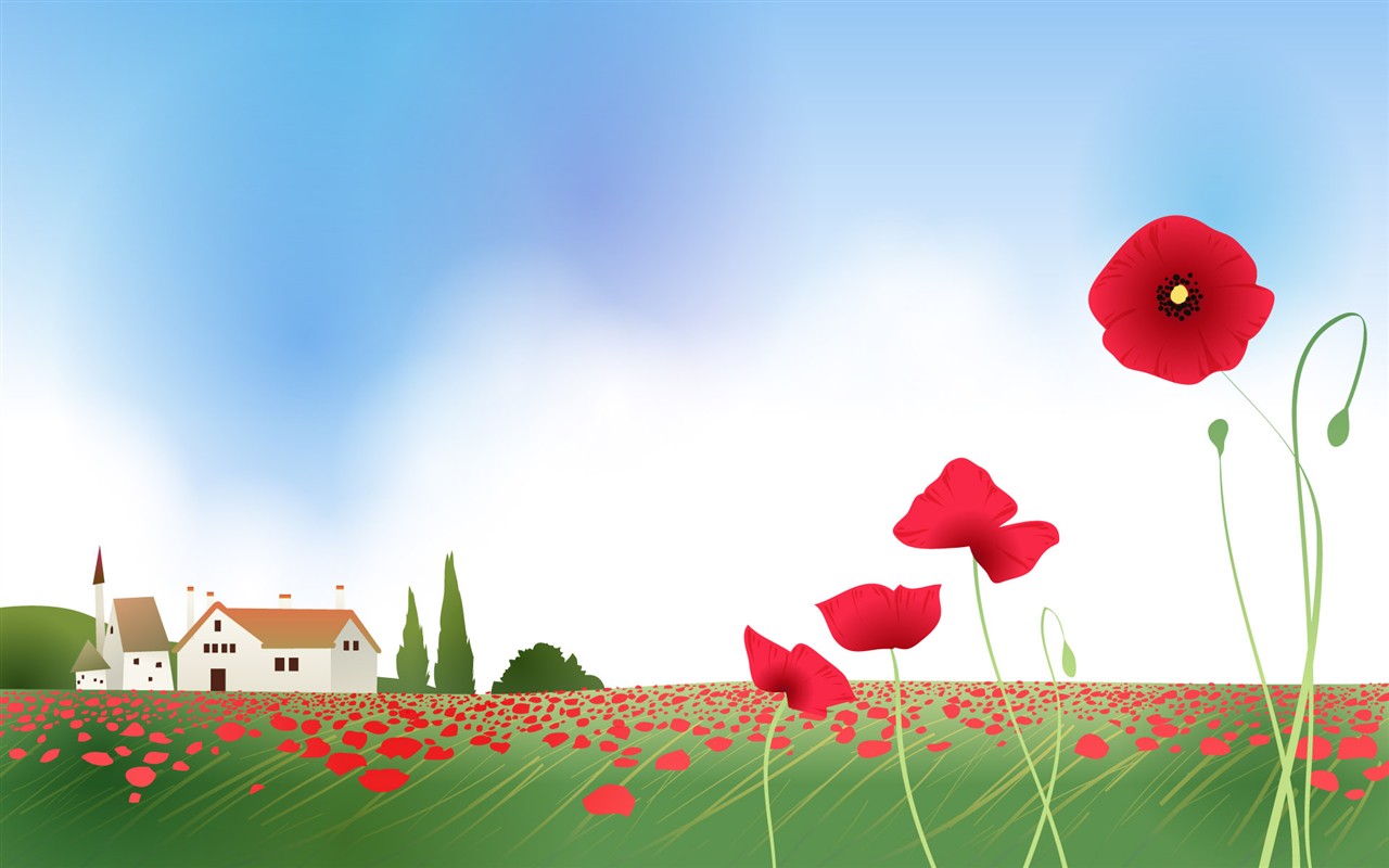 Spring Vector Wallpaper #14 - 1280x800