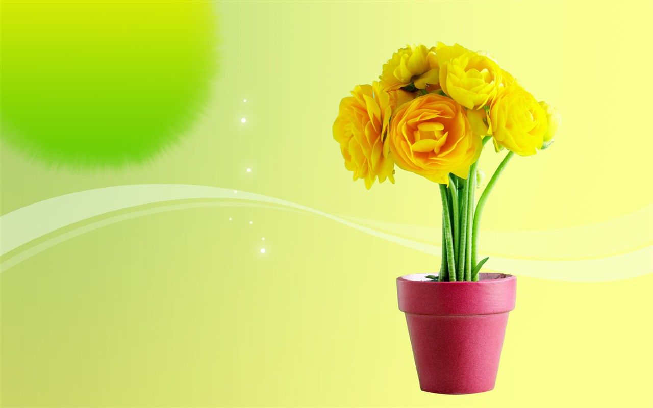 Synthesis of fine flowers #4 - 1280x800
