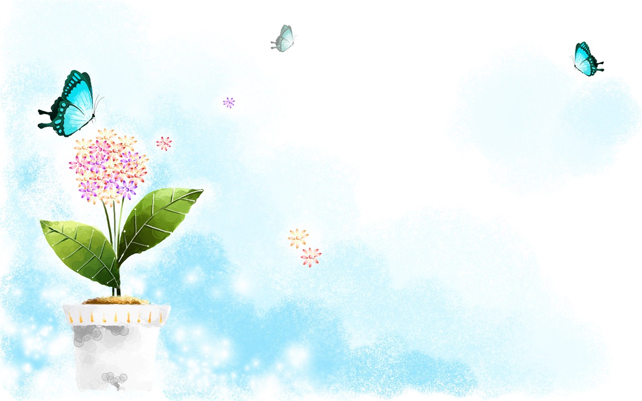 卡通夢幻風光壁紙 #21 - 1280x800