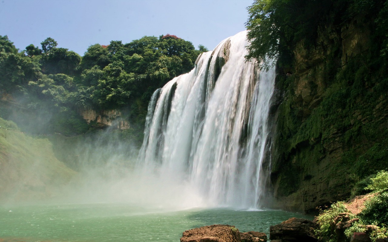 Huangguoshu Falls (Minghu Metasequoia práce) #1 - 1280x800