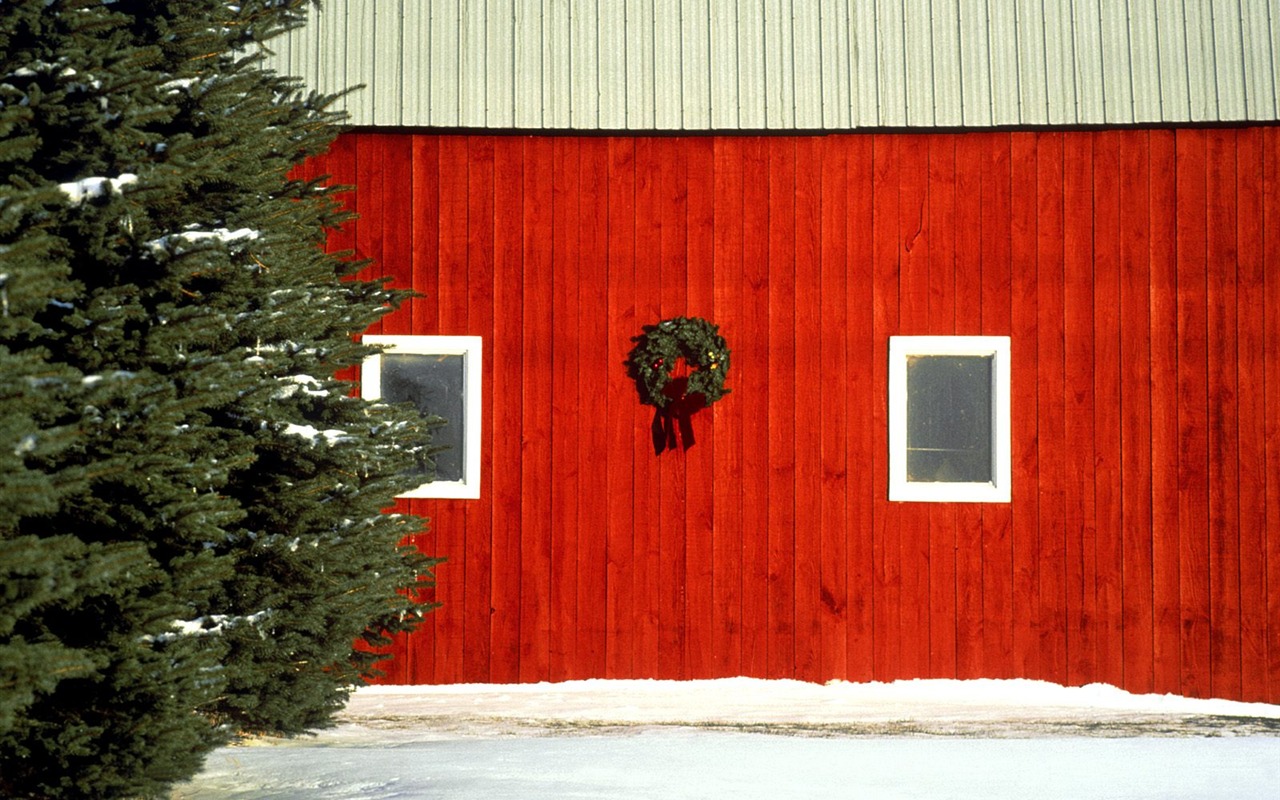 Weihnachten Landschaftsbau Serie Wallpaper (1) #5 - 1280x800