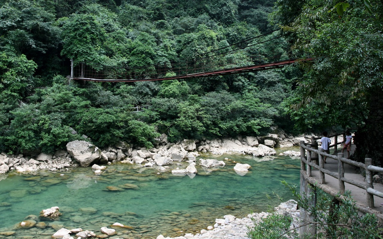 天下美景 - 荔波樟江 (明湖水杉作品)3 - 1280x800