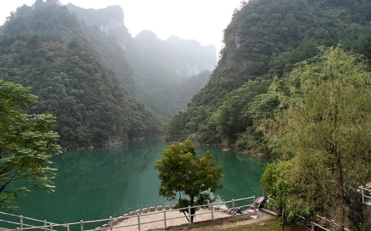 天下美景 - 荔波樟江 (明湖水杉作品)7 - 1280x800