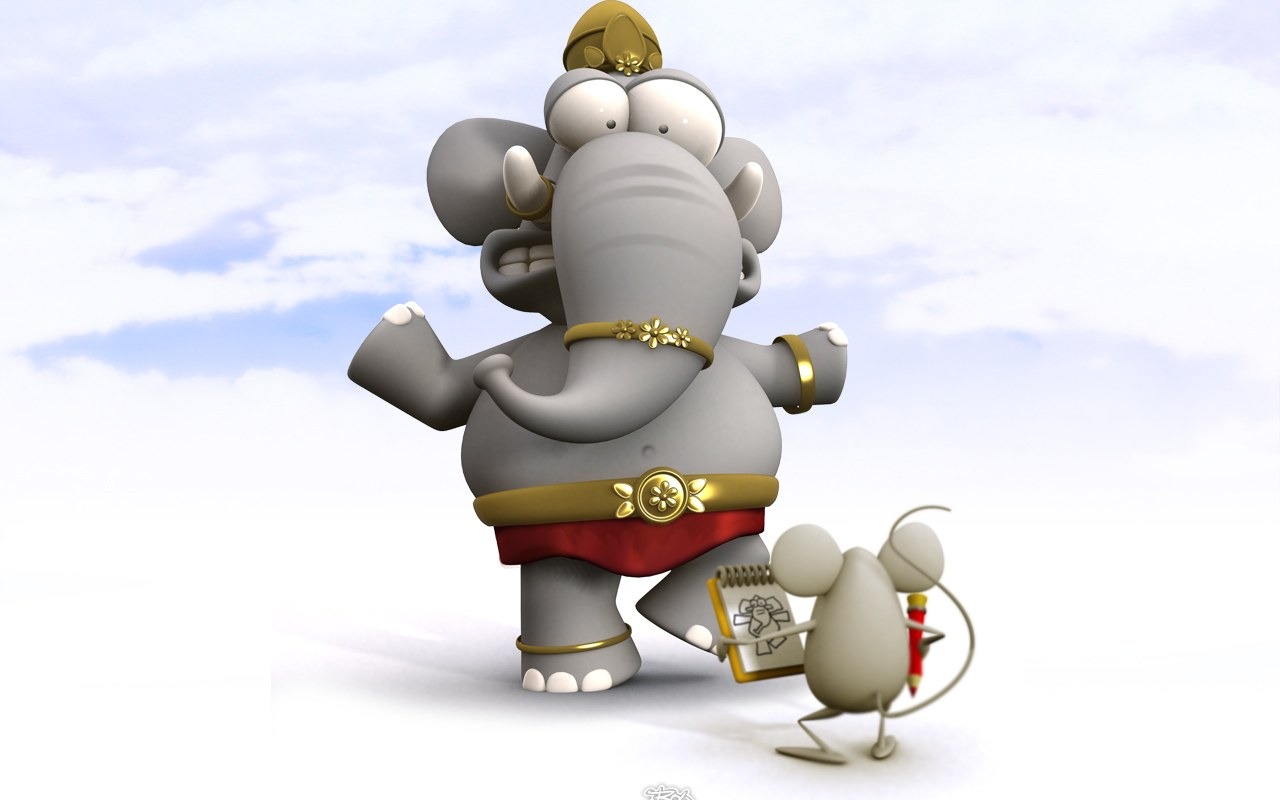 Fun 3D Cartoon Design wallpaper #20 - 1280x800