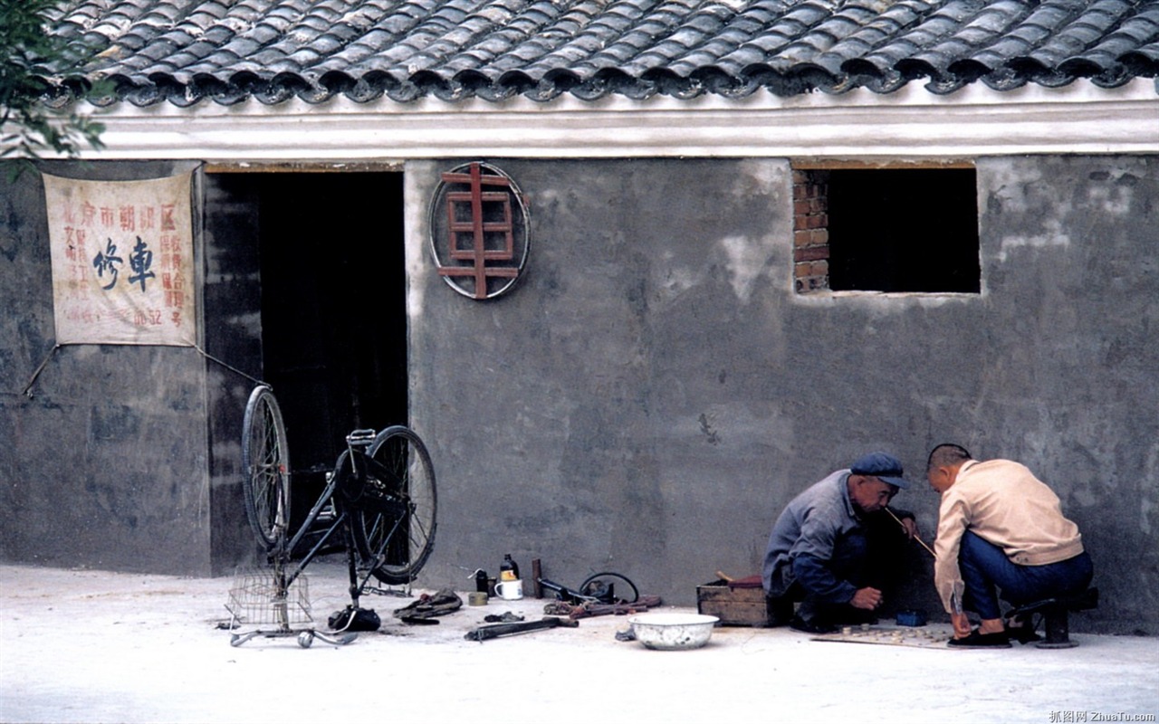 Staré Hutong život pro staré fotografie wallpaper #6 - 1280x800