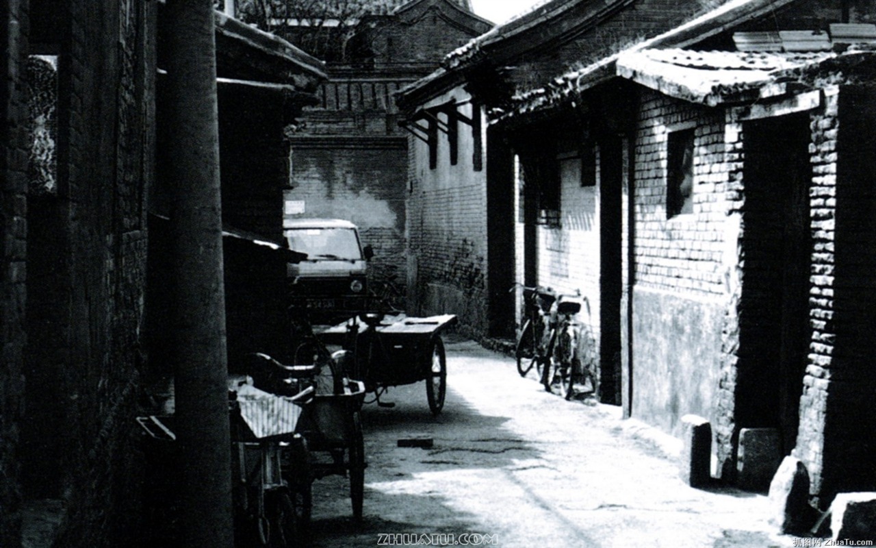 Antiguo vida Hutong de fotos antiguas fondo de pantalla #29 - 1280x800