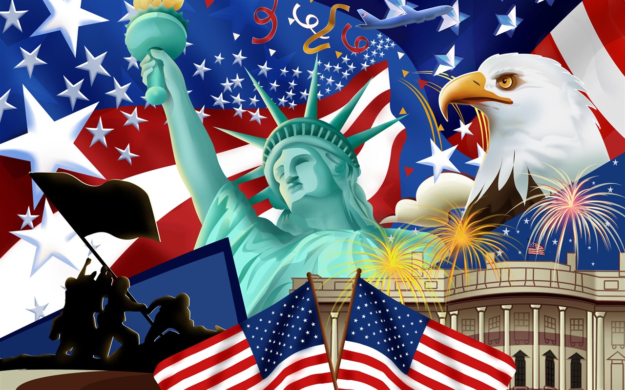 U. S. Den nezávislosti téma wallpaper #14 - 1280x800