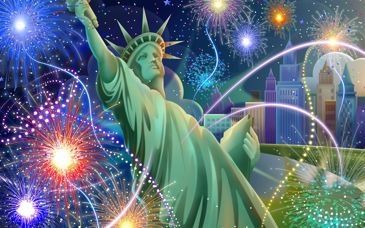 U.S. Independence Day theme wallpaper #25 - 1280x800