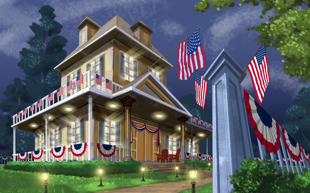 U. S. Den nezávislosti téma wallpaper #36 - 1280x800