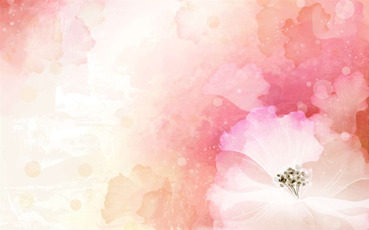 Syntetické Wallpaper barevné květiny #9 - 1280x800
