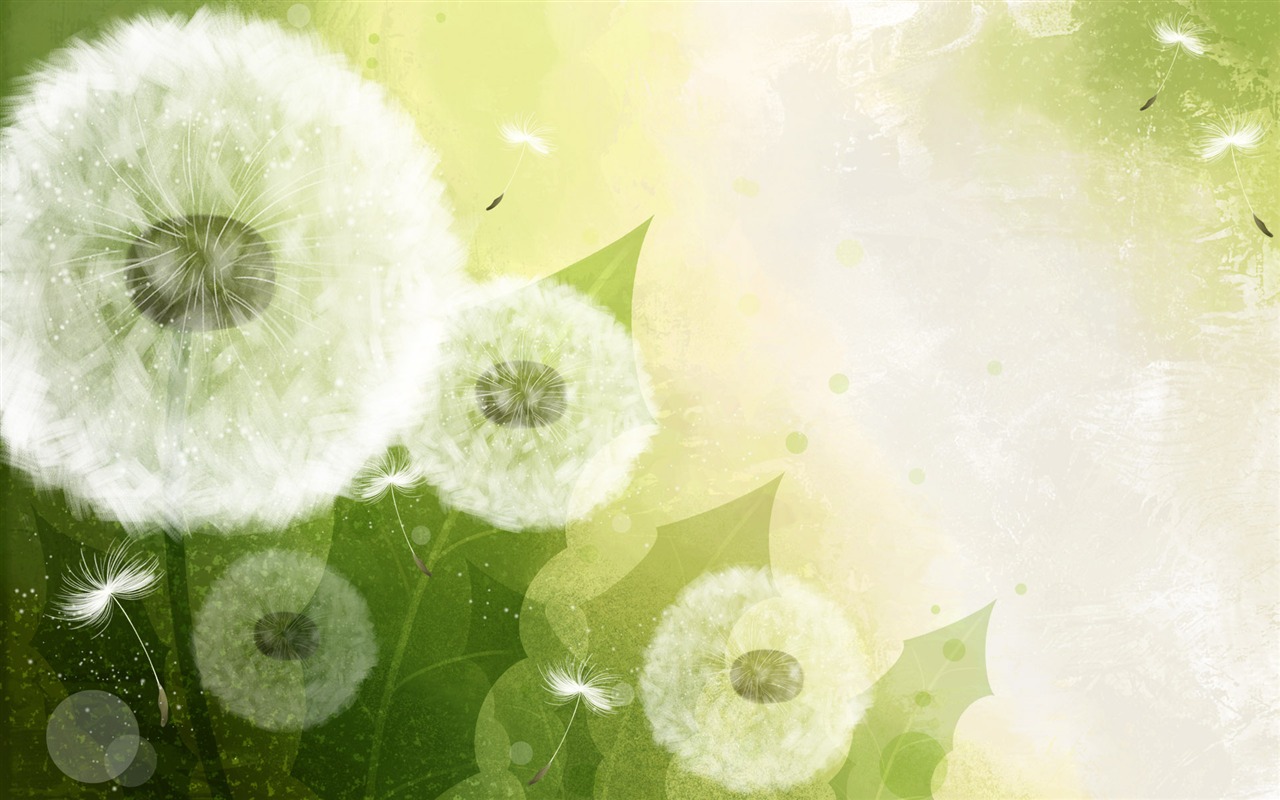Syntetické Wallpaper barevné květiny #13 - 1280x800