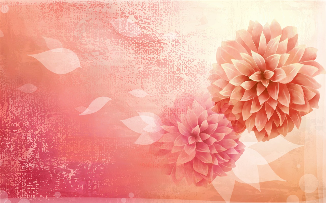 Syntetické Wallpaper barevné květiny #22 - 1280x800