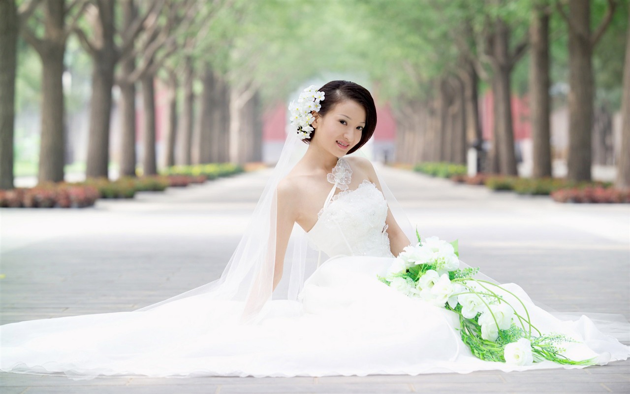 Beautiful pure bride wallpaper #15 - 1280x800