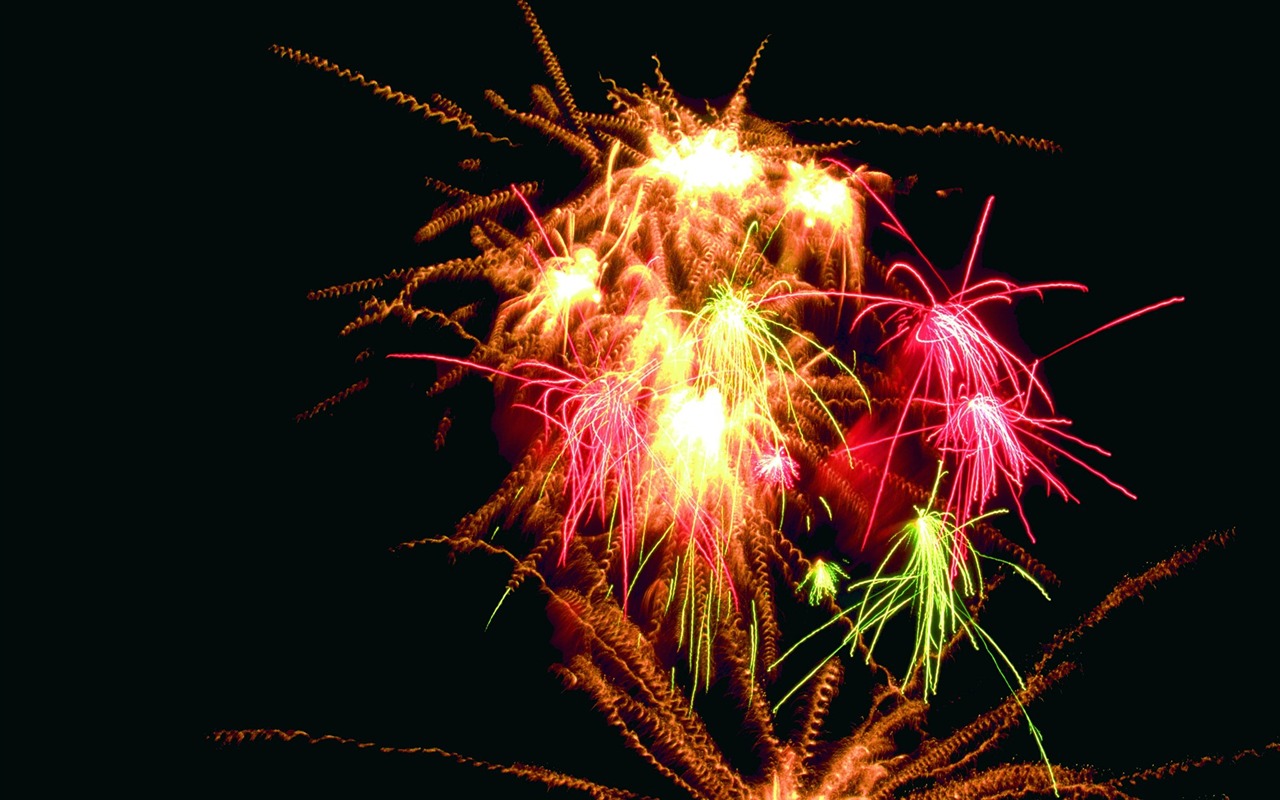 Festival ohňostroj wallpaper #1 - 1280x800