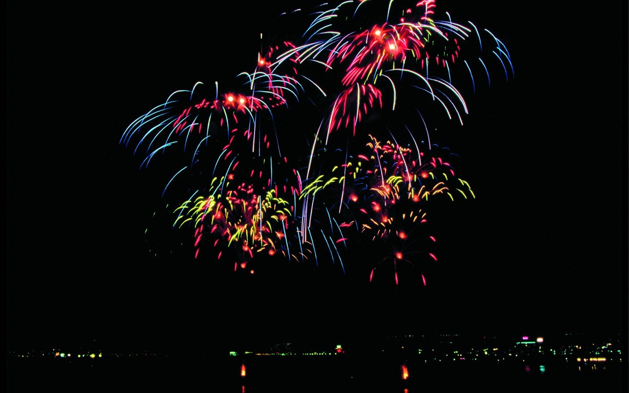 Festival de Fuegos Artificiales pantalla fondos de escritorio #2 - 1280x800