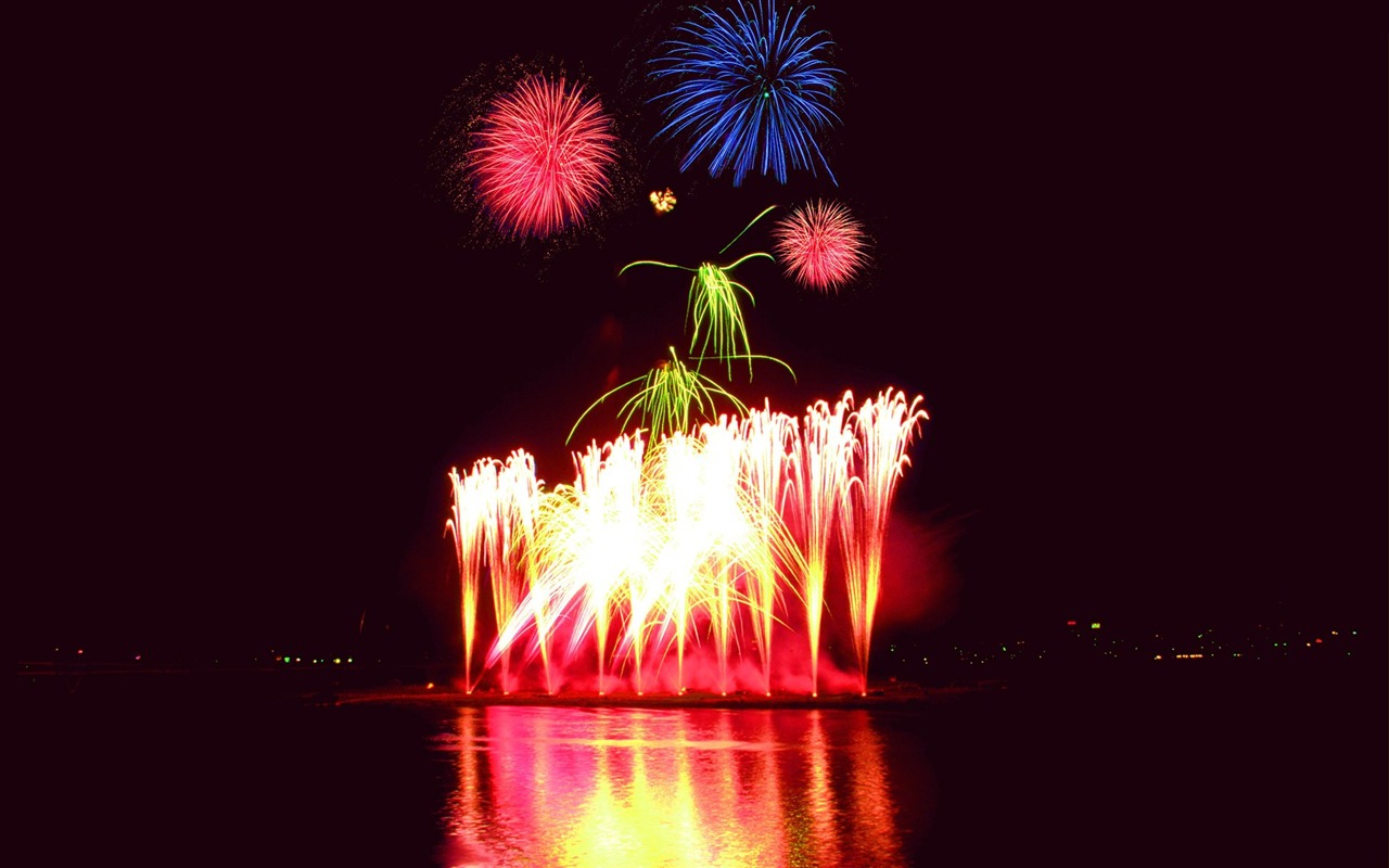 Festival ohňostroj wallpaper #3 - 1280x800