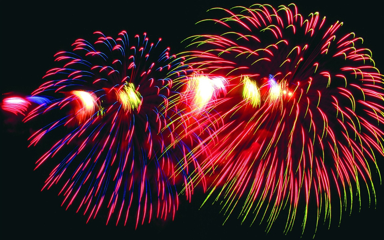 Festival ohňostroj wallpaper #10 - 1280x800