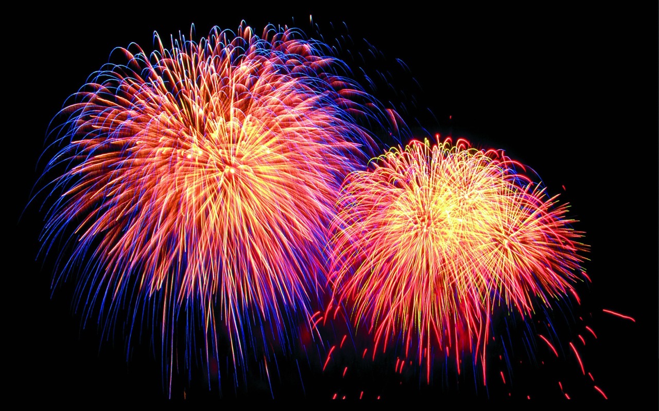 Festival ohňostroj wallpaper #12 - 1280x800